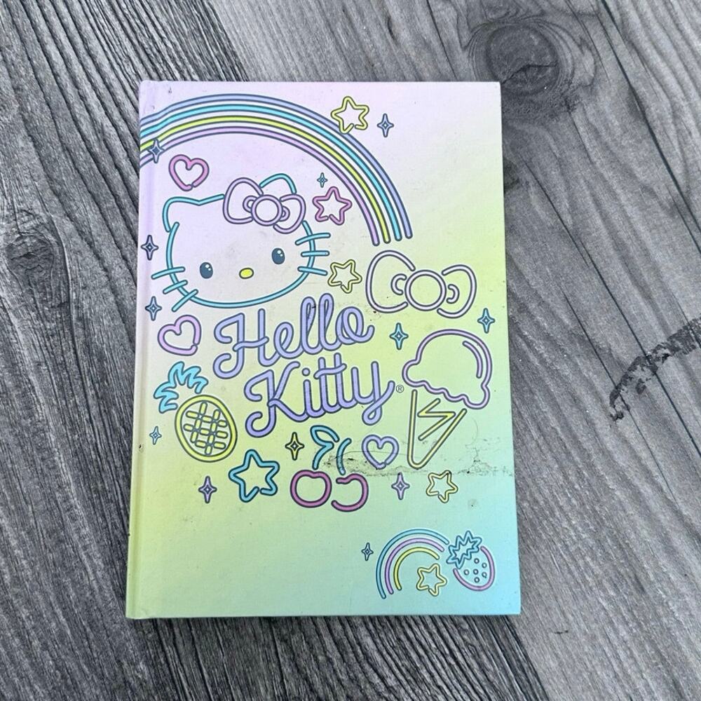 sanrio hello kitty rainbow mini notebook / planner